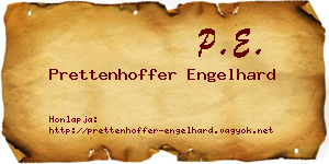 Prettenhoffer Engelhard névjegykártya